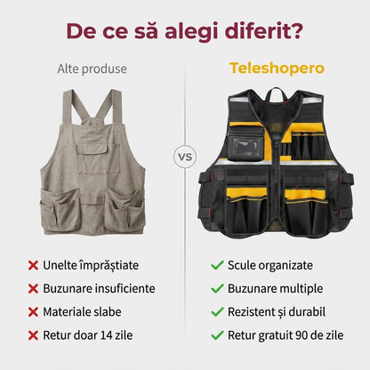 Vestă Organizator Scule Portabilă