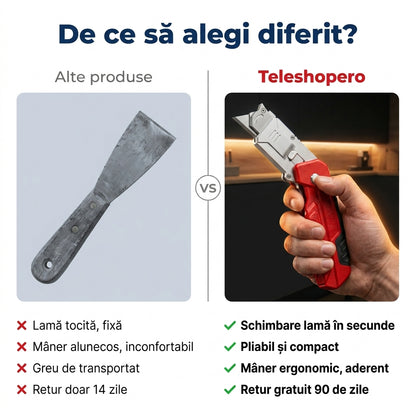 Răzuitor Pliabil Multifuncțional