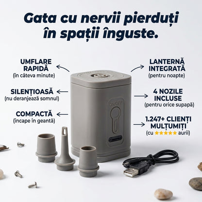 Pompă Aer Portabilă USB