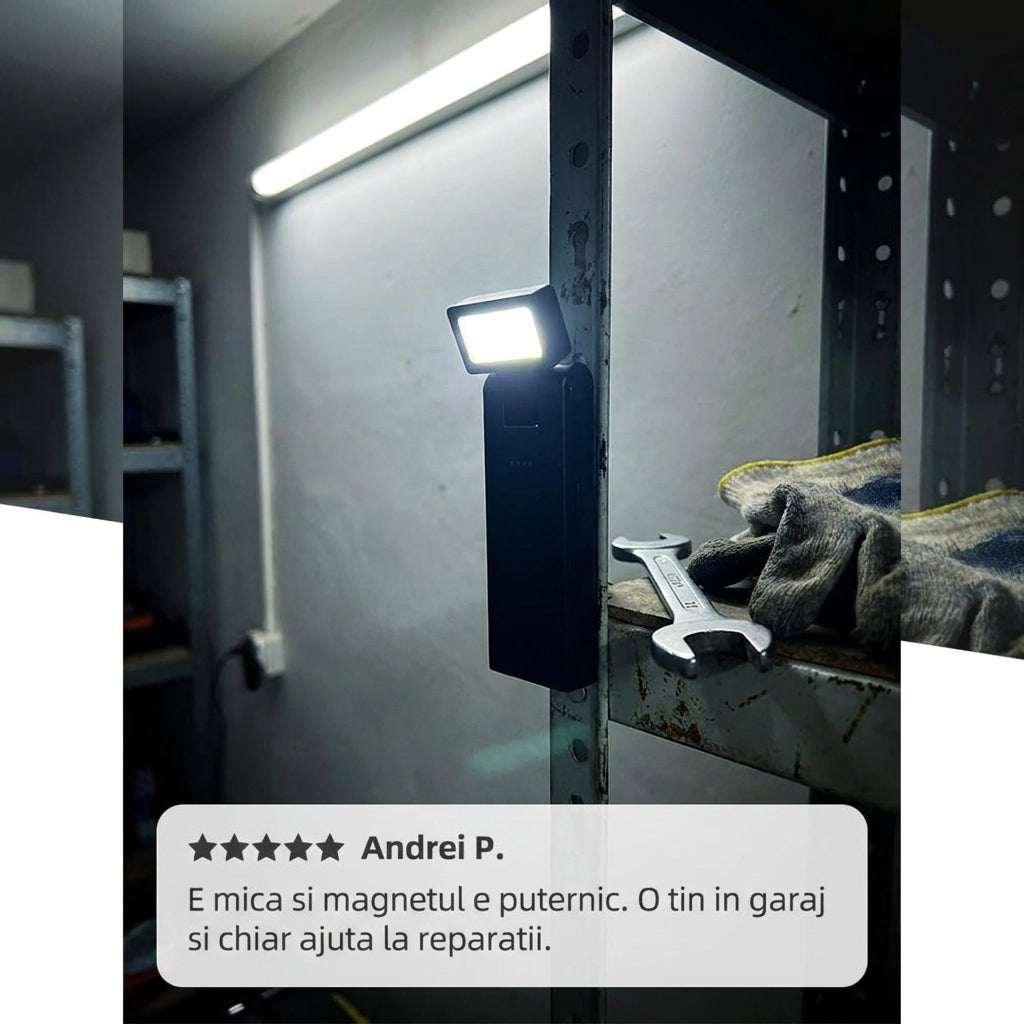 Lanternă Magnetică LED COB