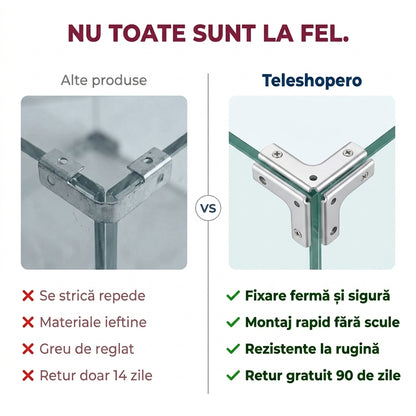 Cleme Colț Sticlă