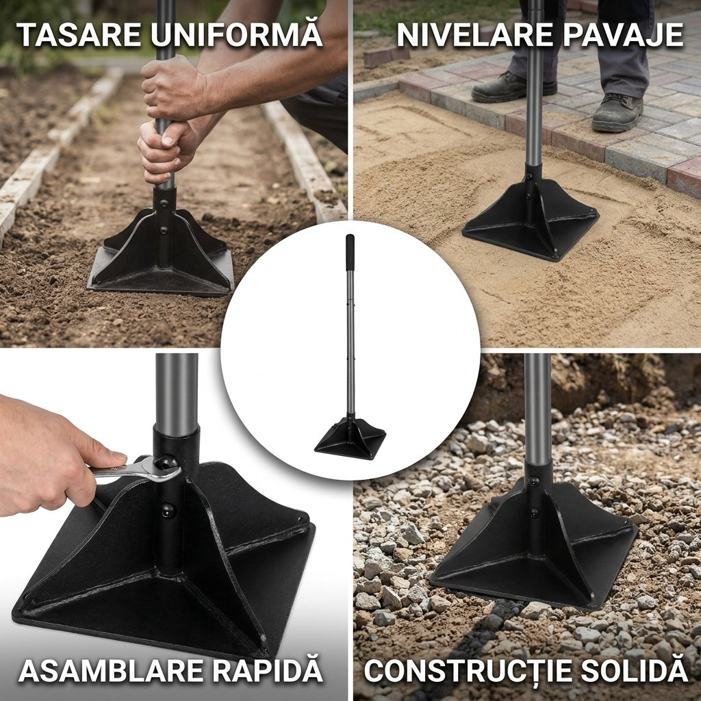 Compactator Grădină cu Mâner