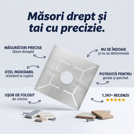 Riglă Măsurare Pardoseală Inox