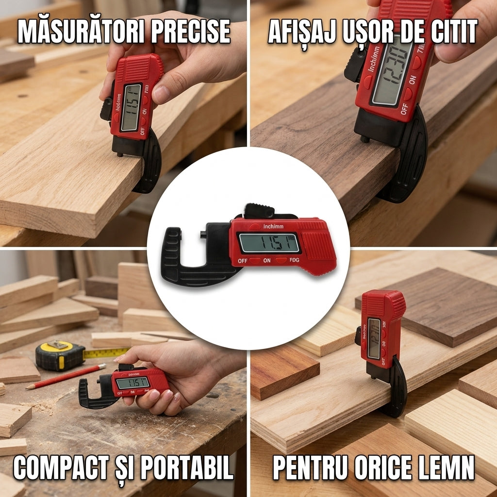 Micrometru Digital Grosime Lemn