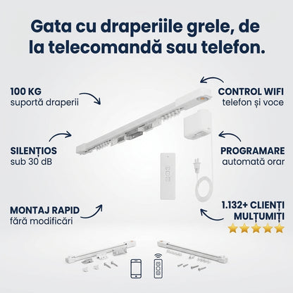 Motor Cortină Inteligent WiFi