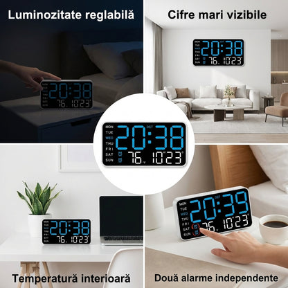 Ceas LED Digital Multifuncțional