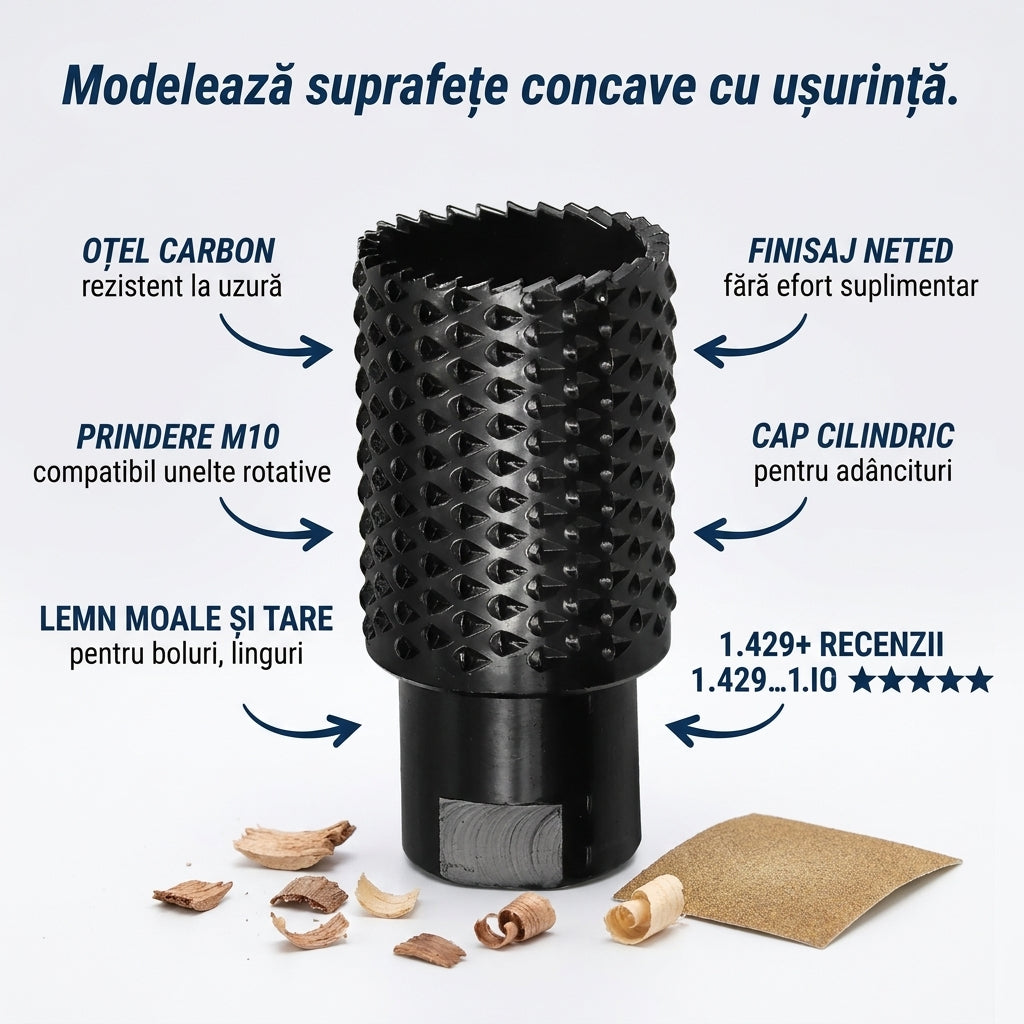 Cap Șlefuire Cilindric Lemn