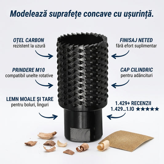Cap Șlefuire Cilindric Lemn