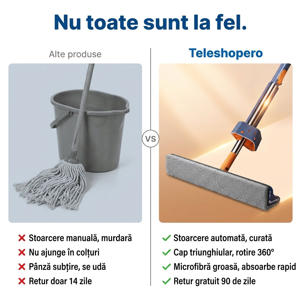 Mop Triunghiular Auto-Spălare