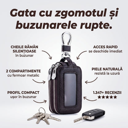 Portofel Chei Piele Compact