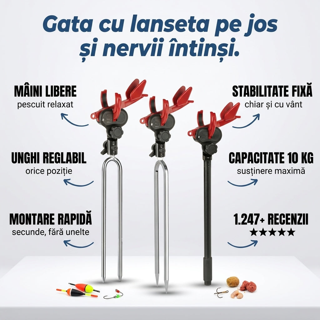 Suport Lansetă Reglabil Pescuit