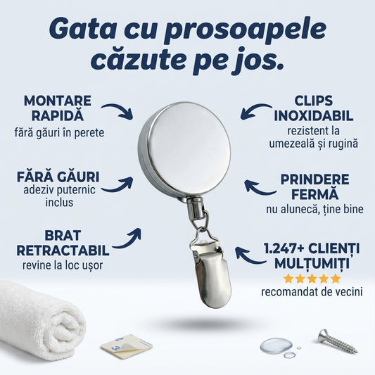 Suport Prosop Retractabil Adeziv