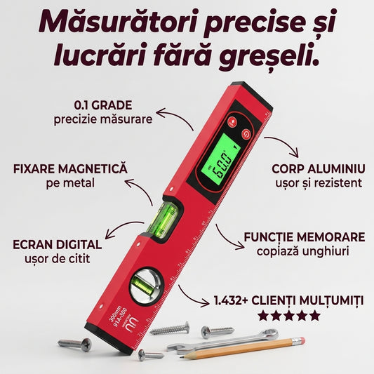 Nivelă Digitală Magnetică Aluminiu