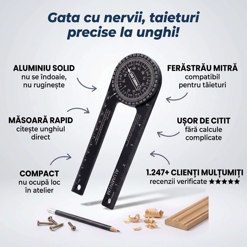 Transportor Unghiuri Tăiere Aluminiu