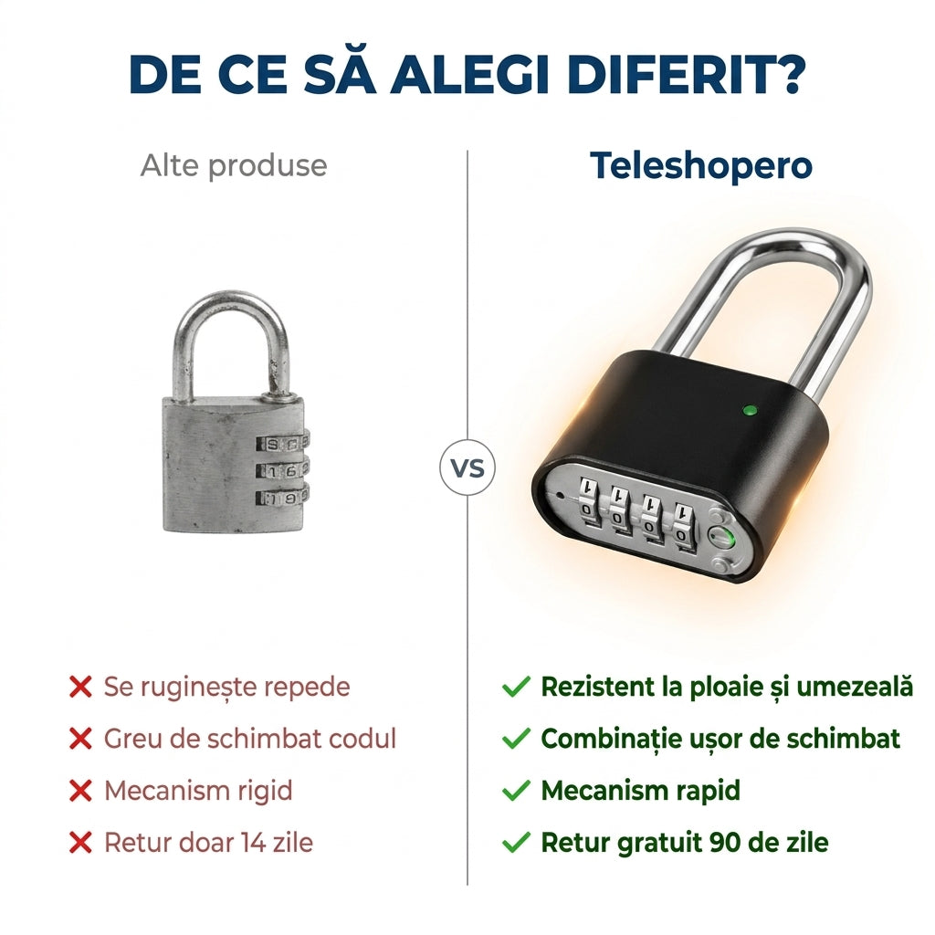 Lacăt cu Cod Numeric