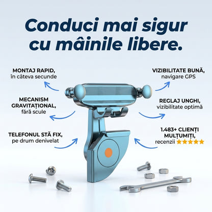 Suport Telefon Auto Gravitațional