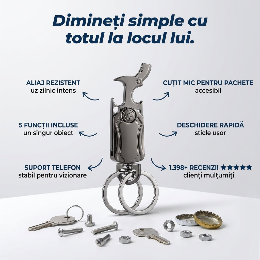 Suport Multifuncțional Chei Buzunar