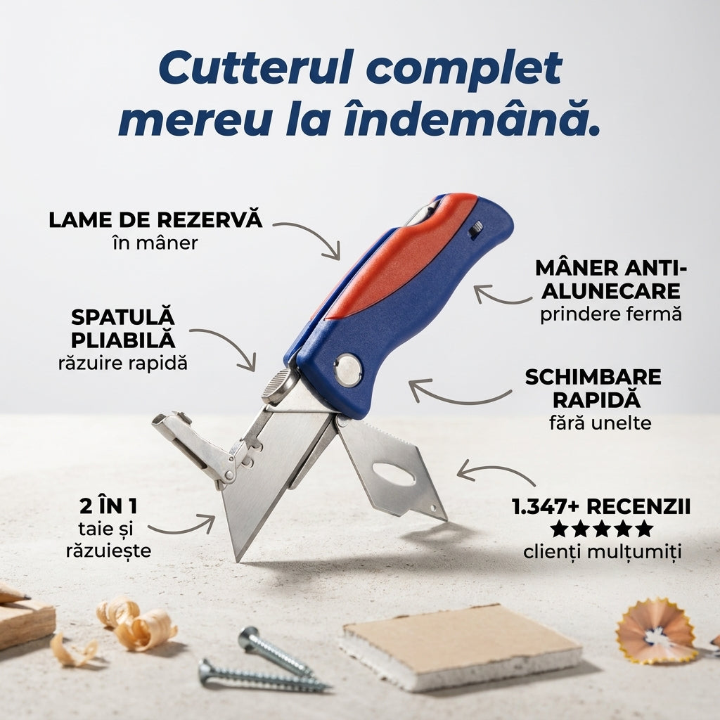 Cutter Pliabil cu Depozitare