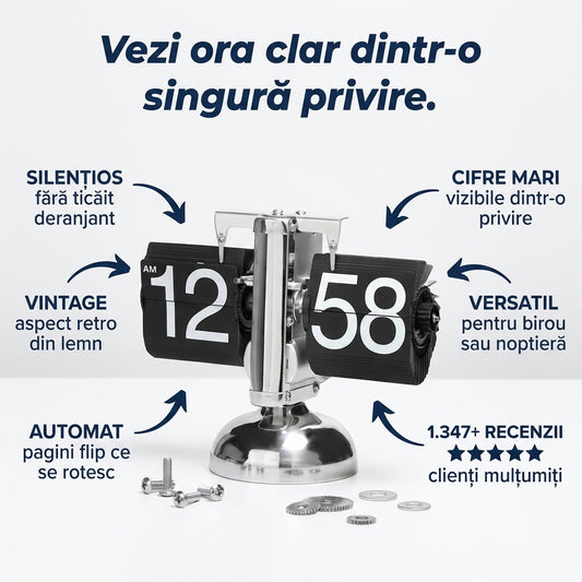 Ceas Flip Retro Birou