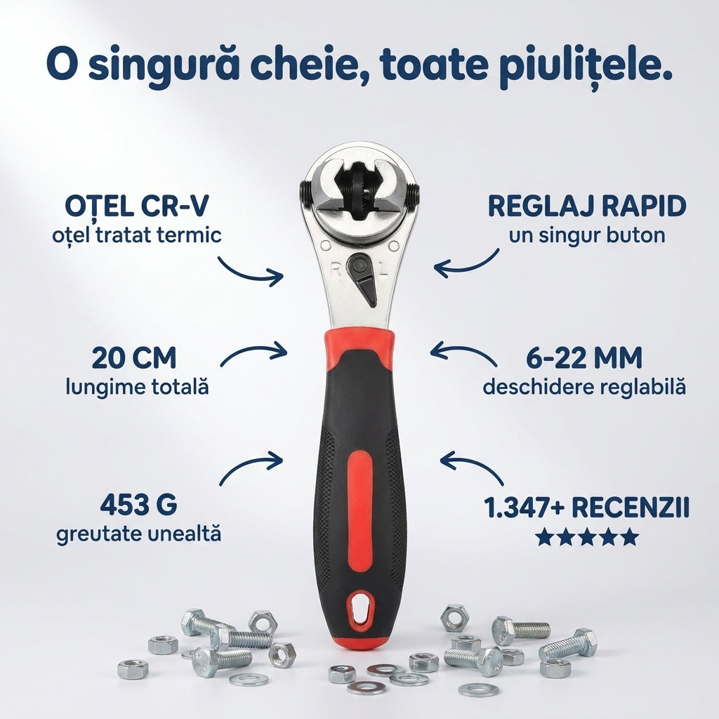 Cheie Reglabilă Cu Clichet