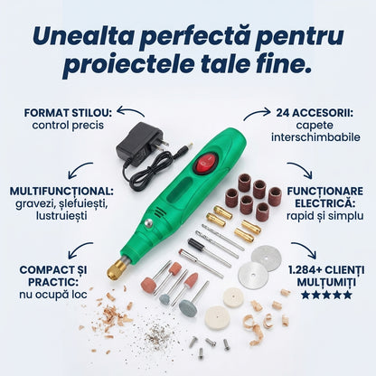 Mini Burghiu Electric Rotativ