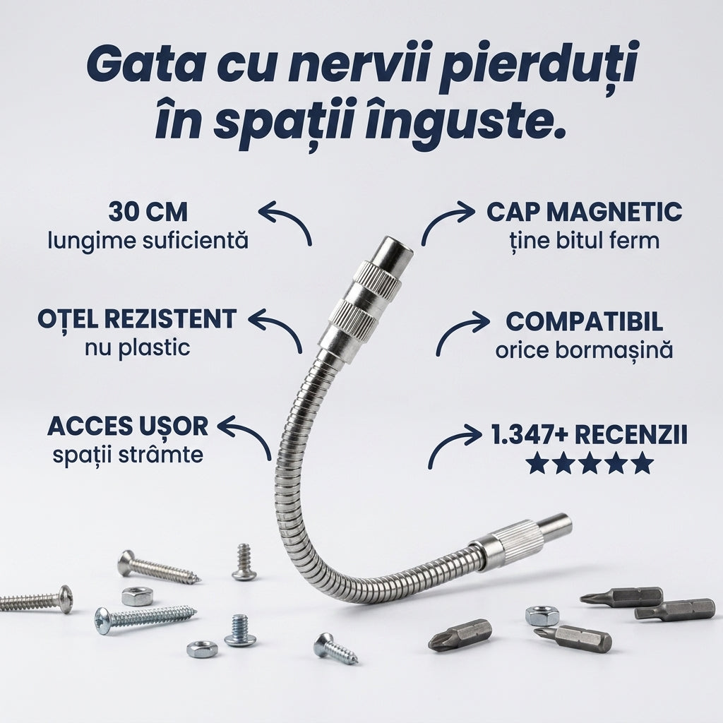Prelungitor Flexibil pentru Bormașină 1/4