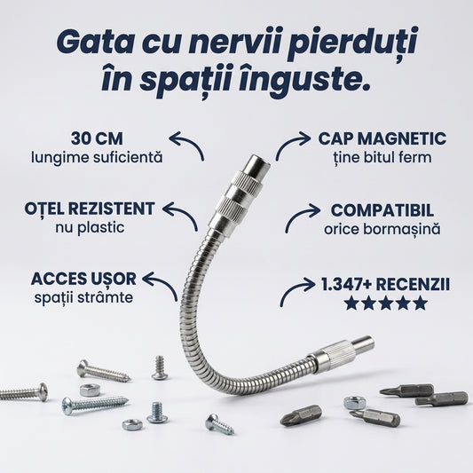 Prelungitor Flexibil pentru Bormașină 1/4