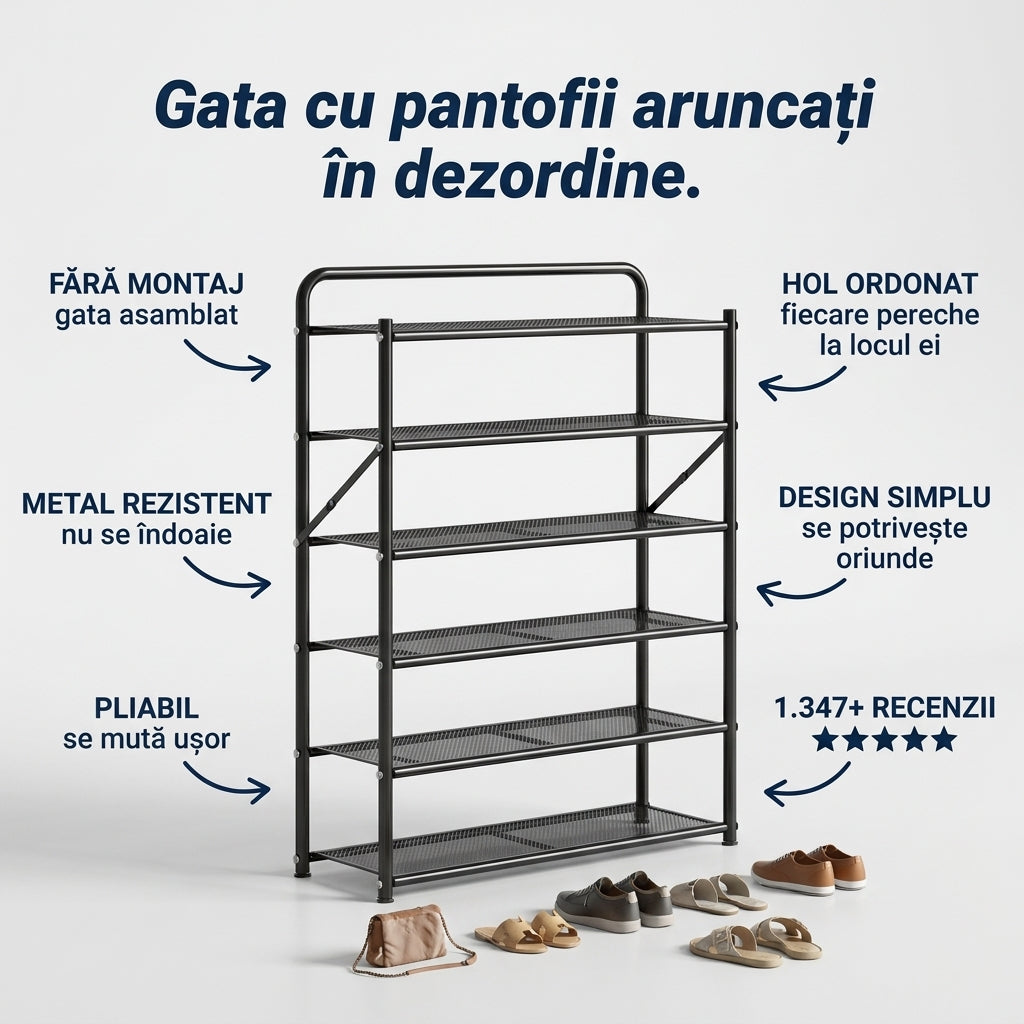 Suport Pantofi Metal Pliabil