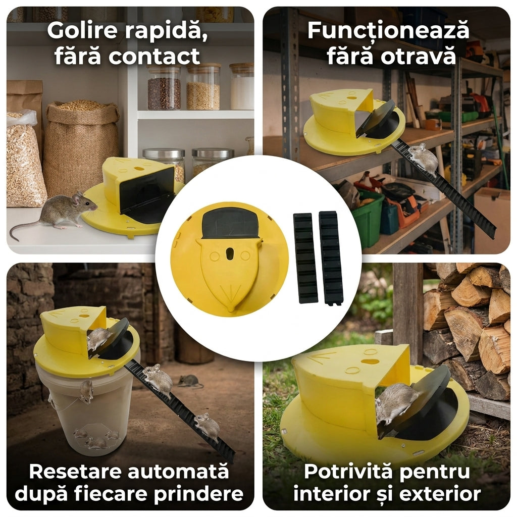Capcană Resetabilă Șoareci