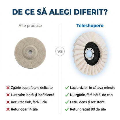 Pad Lustruire Fetru Polizor