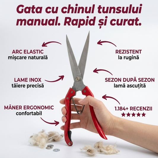Foarfece Tunsori Lână Oi