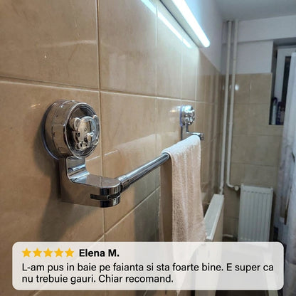 Bară de prosoape cu ventuze
