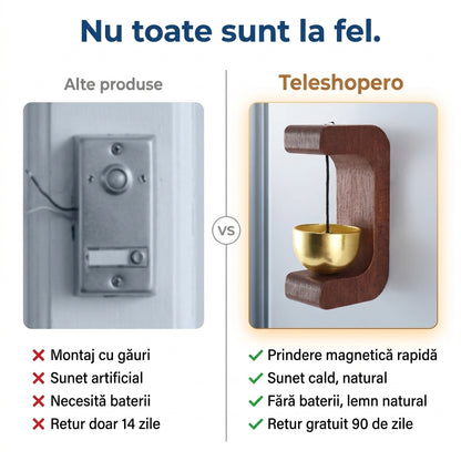 Clopoțel Magnetic Din Lemn