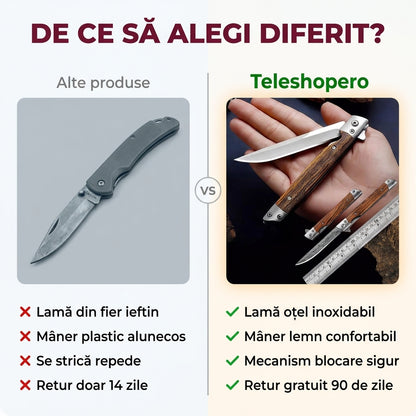 CUȚIT PLIABIL ROBUST CU HUSĂ
