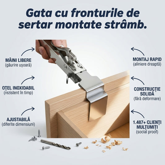Clemă Montaj Fronturi Sertare