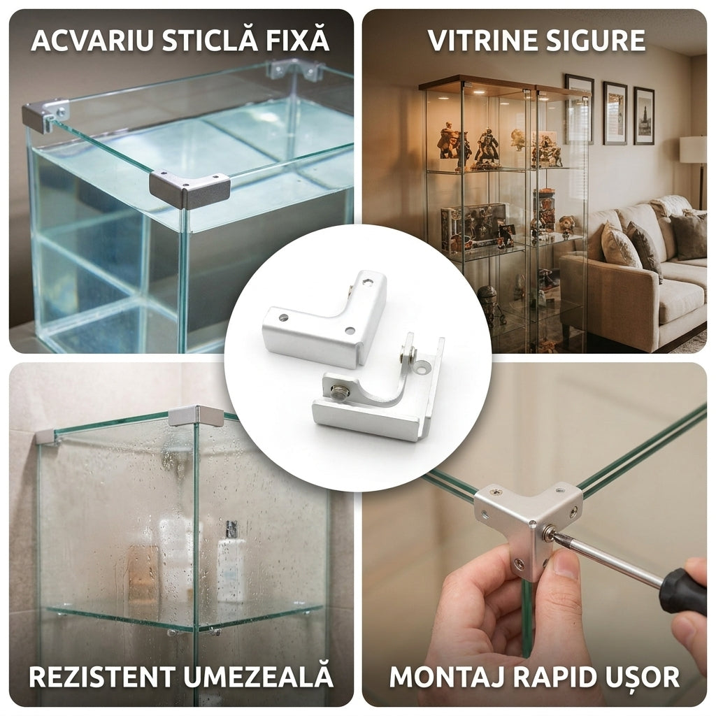 Cleme Colț Sticlă
