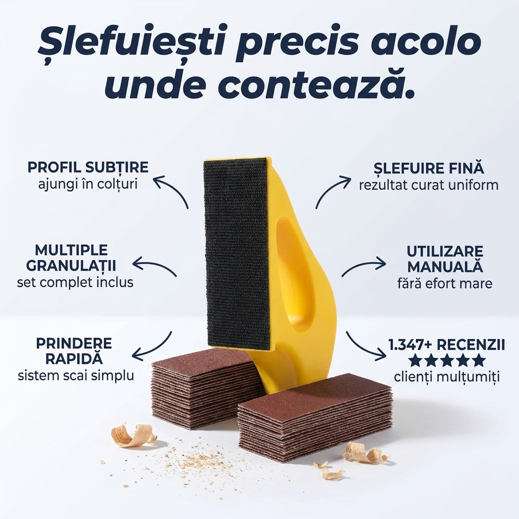 Kit Șmirghel Micro Detaliu