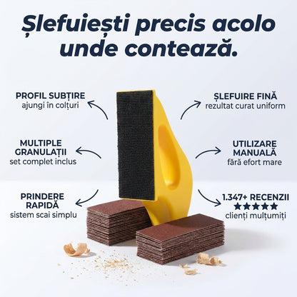 Kit Șmirghel Micro Detaliu