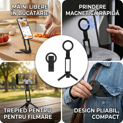 Suport Telefon Magnetic Trepied