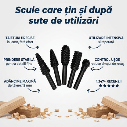 Set Burghie Sculptură Lemn