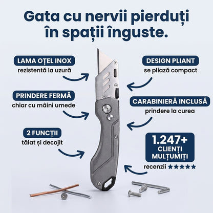 Cuțit Pliant Inox Cabluri