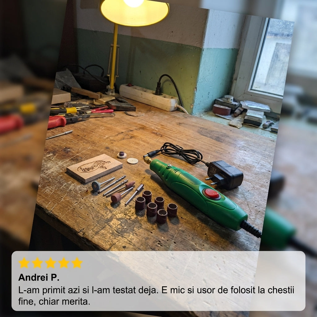 Mini Burghiu Electric Rotativ