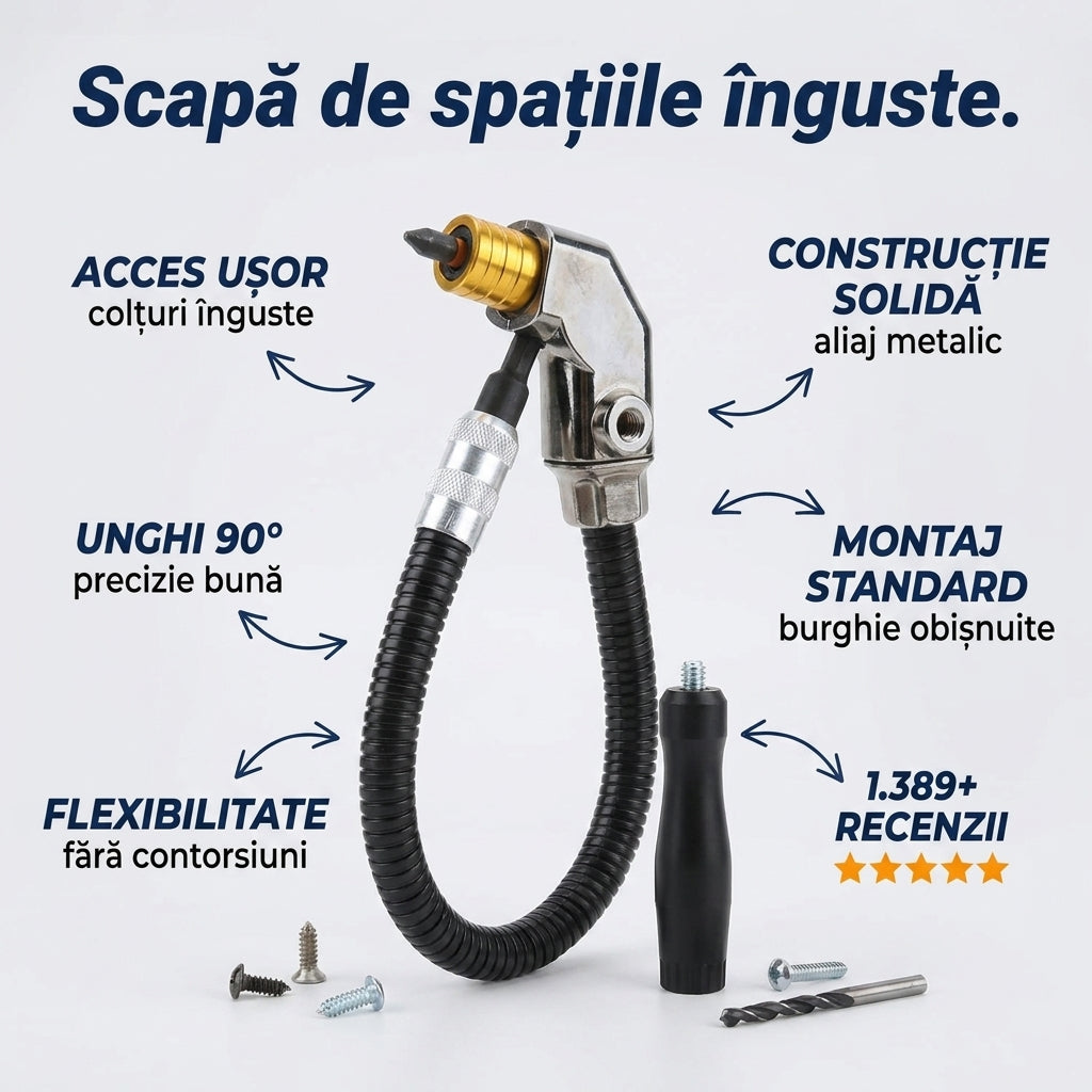 Adaptor Unghiular pentru Burghiu