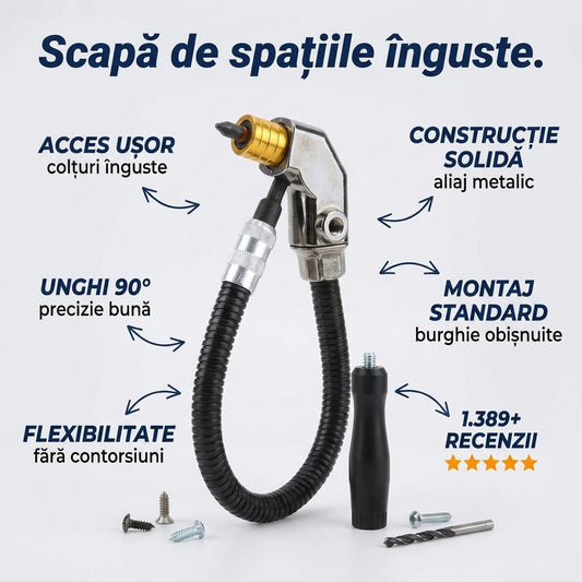 Adaptor Unghiular pentru Burghiu