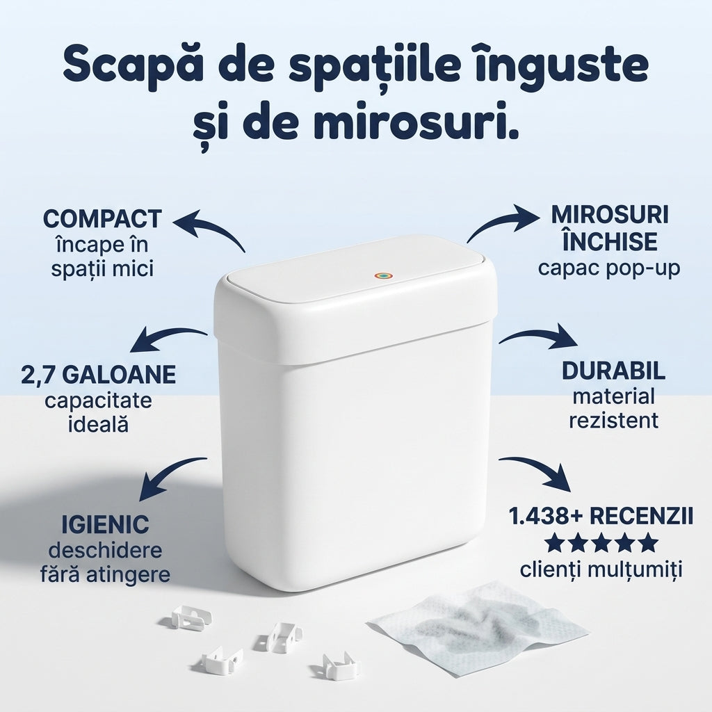 Coș Gunoi Mini Capac
