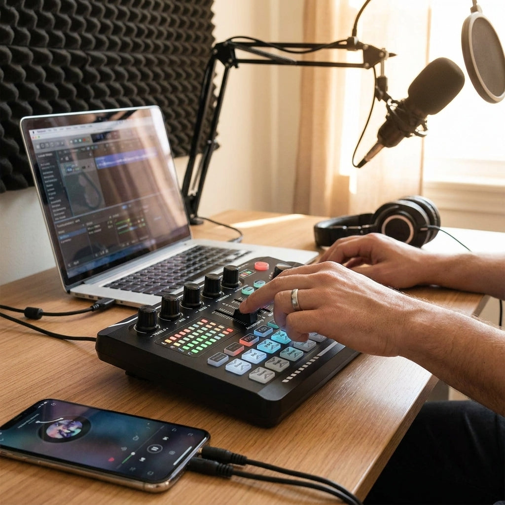 Mixer Audio pentru Transmisiuni Live