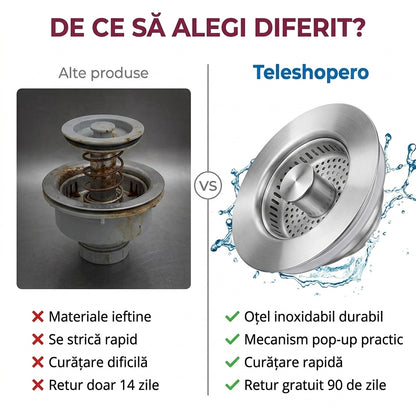 Stopper Inox Pop-Up Chiuvetă