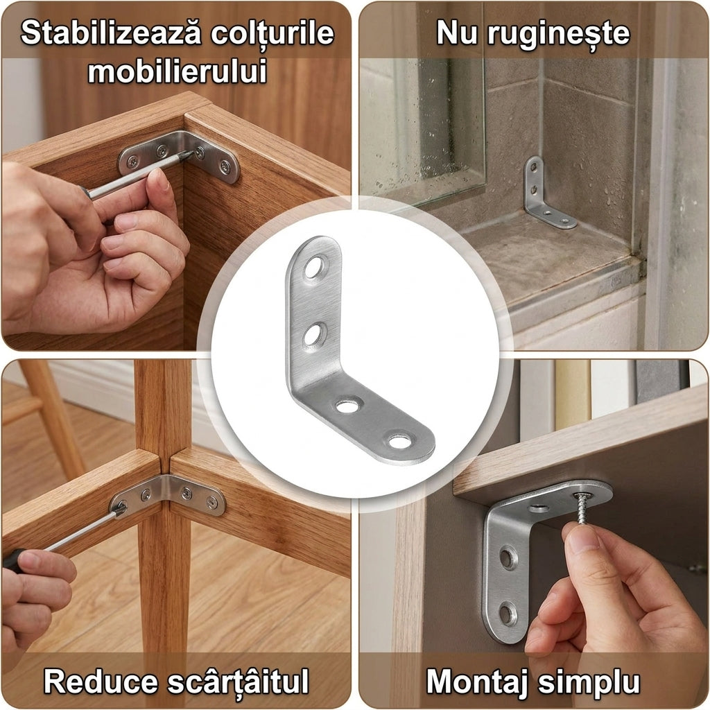Consolă Unghiulară Oțel Inoxidabil
