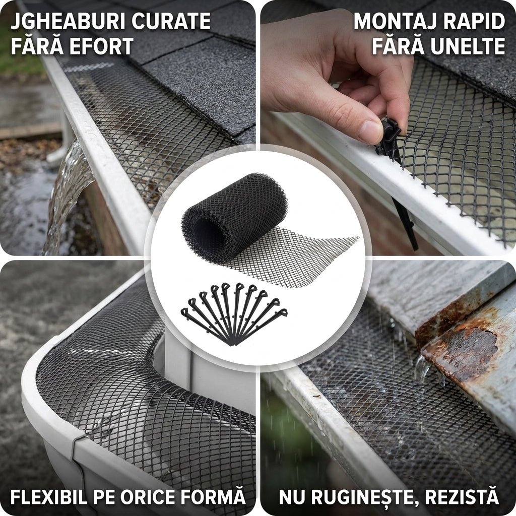 Plasă Protecție Jgheab