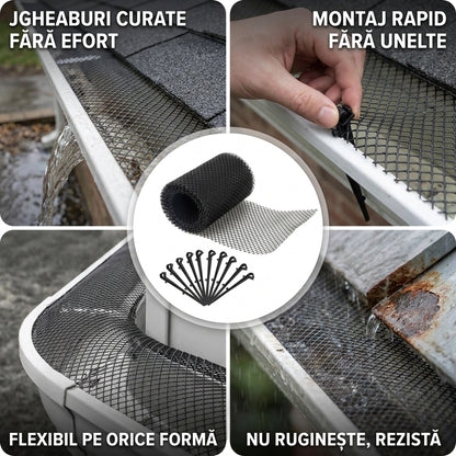 Plasă Protecție Jgheab